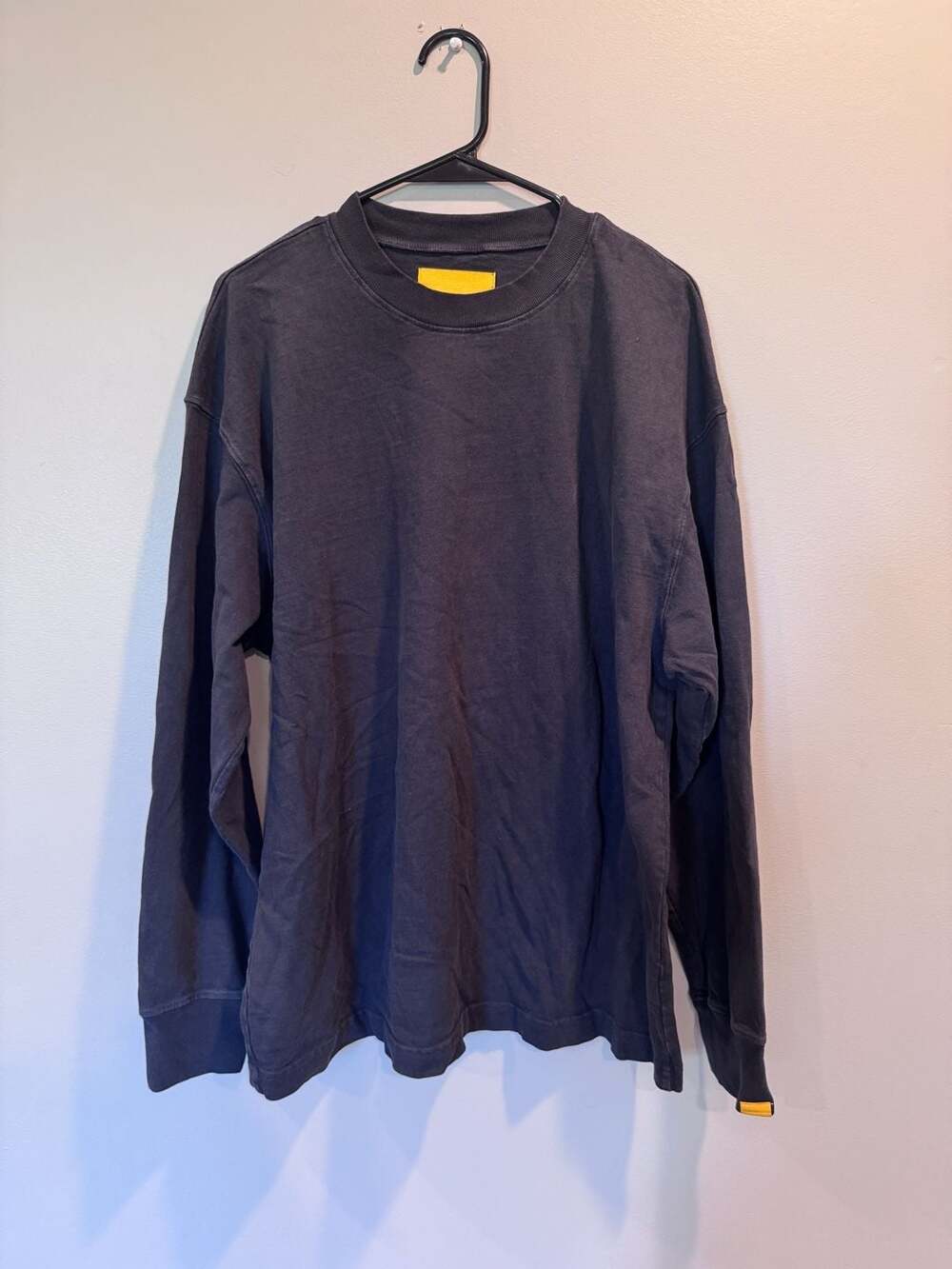 Yellow Label Heavyweight Long Sleeve Crewneck T-Shirt Made in USA